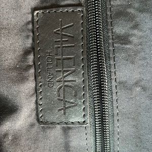 Black real leather Vilenca Holland back pack.